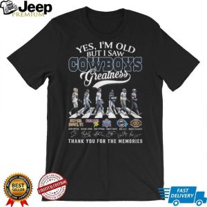 Dallas Cowboys Abbey Road Greatness Signature Super Bowl T Shirt Dallas Cowboys Abbey Road Greatness Signature Super Bowl T Shirt