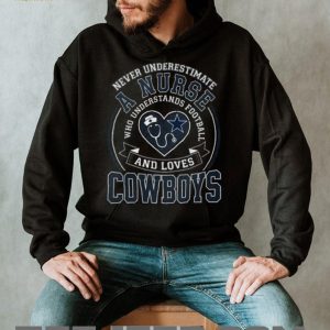 Dallas Cowboys Football Nurse Stethoscope Heart Vintage Navy Blue Fan Men Women T Shirt