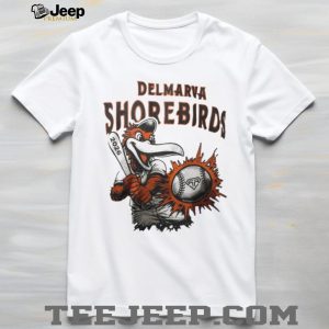 Delmarva Shorebirds 2026 Baseball Mascot Graphic T Shirt Delmarva Shorebirds 2026 Baseball Mascot Graphic T Shirt