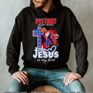 Detroit Pistons Basketball Hooper Mascot Cross Jesus In My Heart Fans Vintage Men T Shirt Detroit Pistons Basketball Hooper Mascot Cross Jesus In My Heart Fans Vintage Men T Shirt