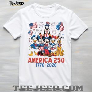 Disney America 250 Semiquincentennial 1776 2026 Patriotic Mickey T Shirt Disney America 250 Semiquincentennial 1776 2026 Patriotic Mickey T Shirt