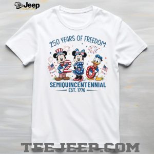 Disney Semiquincentennial Est 1776 Mickey & Donald 250 Years T Shirt