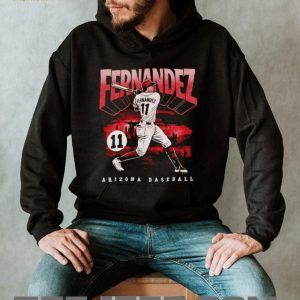 Fernandez 11 Arizona Baseball Desert Horizon Graphic T Shirt Fernandez 11 Arizona Baseball Desert Horizon Graphic T Shirt