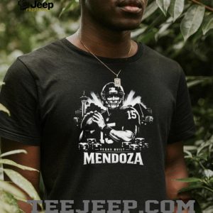 Fernando Mendoza Vegas Built Number 15 Football Quarterback Retro Vegas Skyline T Shirt