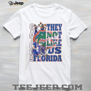 Florida Gators Basketball “They Not Like Us” March Madness White T Shirt Florida Gators Basketball “They Not Like Us” March Madness White T Shirt