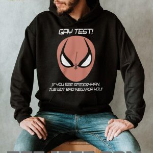 Funny Gay Test Spider Man Optical Illusion Prank Graphic T Shirt