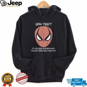 Funny Gay Test Spider Man Optical Illusion Prank Graphic T Shirt