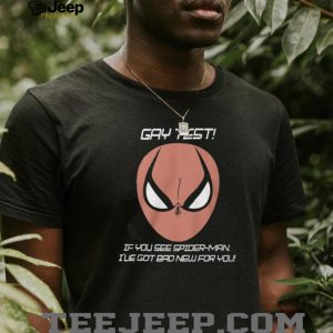 Funny Gay Test Spider Man Optical Illusion Prank Graphic T Shirt