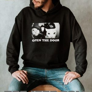 Funny “Open The Door” Cursed Cat Meme Ring Camera Security Footage T Shirt Funny “Open The Door” Cursed Cat Meme Ring Camera Security Footage T Shirt