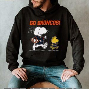 Go Broncos Denver Broncos Snoopy and Woodstock NFL Football T Shirt Go Broncos Denver Broncos Snoopy and Woodstock NFL Football T Shirt