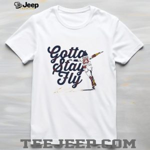 Gotta Stay Fly Baseball Player Action Silhouette T Shirt Gotta Stay Fly Baseball Player Action Silhouette T Shirt