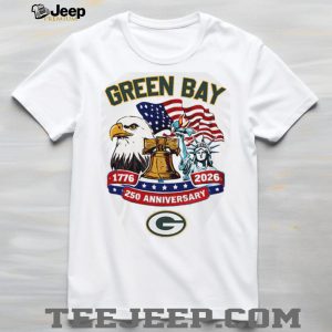 Green Bay Packers 250th Anniversary 1776 2026 American Heritage Custom Jersey T Shirt Green Bay Packers 250th Anniversary 1776 2026 American Heritage Custom Jersey T Shirt