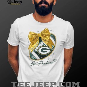Green Bay Packers Go Packers Football Coquette Bow T Shirt