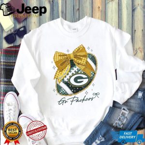 Green Bay Packers Go Packers Football Coquette Bow T Shirt