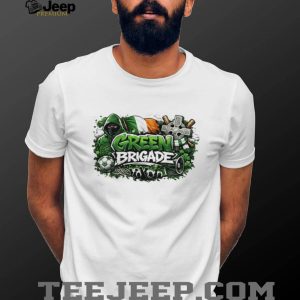 Green Brigade Celtic FC Supporters Ultras Football Graphic T Shirt Green Brigade Celtic FC Supporters Ultras Football Graphic T Shirt