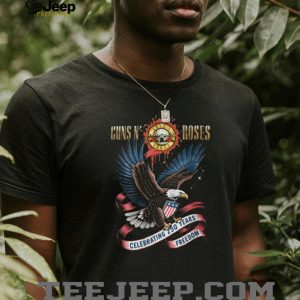 Guns N' Roses Rock Band Eagle Patriotic 250 Years Freedom T Shirt