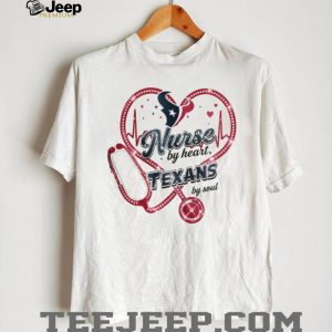 Houston Texans Nurse By Heart Soul Medical Heartbeat Sparkle T Shirt Houston Texans Nurse By Heart Soul Medical Heartbeat Sparkle T Shirt