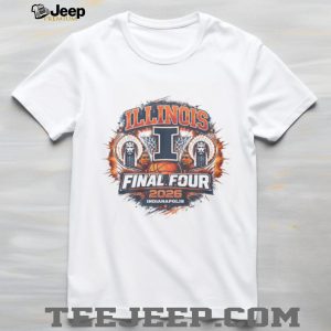 Illinois Fighting Illini Final Four 2026 Indianapolis Basketball T Shirt Illinois Fighting Illini Final Four 2026 Indianapolis Basketball T Shirt