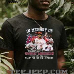 In Memory of Garret Anderson 1972 2026 Los Angeles Angels Tribute T Shirt