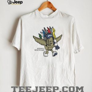 Indianapolis Motor Speedway Wheelie Mascot Racing Flags T Shirt Indianapolis Motor Speedway Wheelie Mascot Racing Flags T Shirt
