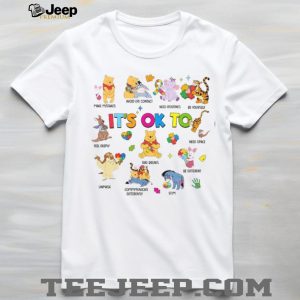 It’s Okay To Be Different Pooh & Friends Autism Acceptance Graphic T Shirt It’s Okay To Be Different Pooh & Friends Autism Acceptance Graphic T Shirt