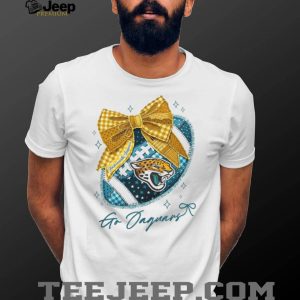Jacksonville Jaguars Vintage Bow NFL Game Day Design T Shirt