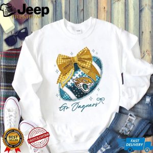 Jacksonville Jaguars Vintage Bow NFL Game Day Design T Shirt