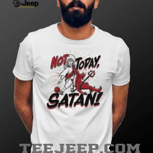 Jesus vs Satan “Not Today Satan” Basketball Dunk Graphic T Shirt Jesus vs Satan “Not Today Satan” Basketball Dunk Graphic T Shirt