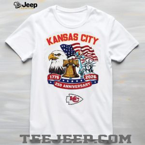 Kansas City Chiefs 250th Anniversary 1776 2026 Patriotic Statue of Liberty Jersey T Shirt Kansas City Chiefs 250th Anniversary 1776 2026 Patriotic Statue of Liberty Jersey T Shirt