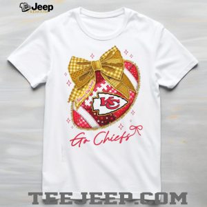 Kansas City Chiefs Go Chiefs Gameday Football Bow T Shirt
