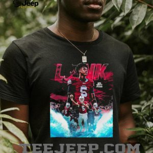 LANK Jalen Milroe Alabama Crimson Tide Football Stars Retro T Shirt