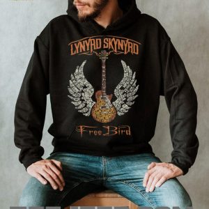 Lynyrd Skynyrd Free Bird Guitar Lyrics Typography T Shirt Lynyrd Skynyrd Free Bird Guitar Lyrics Typography T Shirt