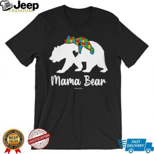 Mama Bear Autism Awareness Puzzle Piece Silhouette Support T Shirt Mama Bear Autism Awareness Puzzle Piece Silhouette Support T Shirt