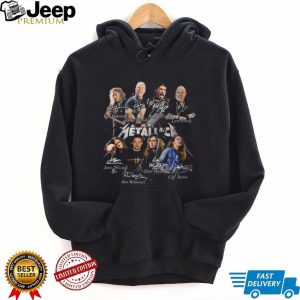 Metallica Evolution Band Members Signatures Tribute T Shirt