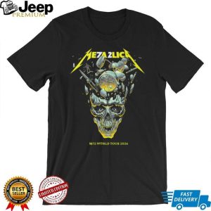 Metallica M72 World Tour 2026 Exploding Clock Skull Graphic T Shirt Metallica M72 World Tour 2026 Exploding Clock Skull Graphic T Shirt