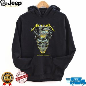 Metallica M72 World Tour 2026 Exploding Clock Skull Graphic T Shirt