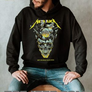 Metallica M72 World Tour 2026 Exploding Clock Skull Graphic T Shirt