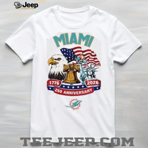 Miami Dolphins 250th Anniversary American Heritage Jersey T Shirt Personalized Miami Dolphins 250th Anniversary American Heritage Jersey T Shirt Personalized
