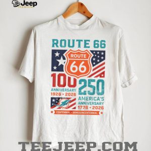 Miami Dolphins Route 66 Centennial T Shirt America 250th Anniversary Football Fan Gift Miami Dolphins Route 66 Centennial T Shirt America 250th Anniversary Football Fan Gift