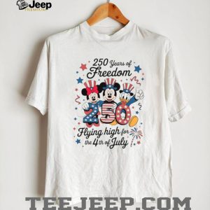 Mickey Mouse 250 Years of Freedom Flying High 4th of July 2026 T Shirt Mickey Mouse 250 Years of Freedom Flying High 4th of July 2026 T Shirt