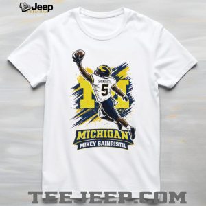 Mikey Sainristil Michigan Football Star Athlete Graphic T Shirt Mikey Sainristil Michigan Football Star Athlete Graphic T Shirt