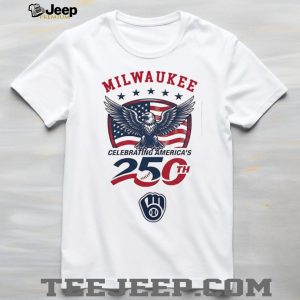 Milwaukee Brewers Celebrating America’s 250th Anniversary Custom Baseball Jersey T Shirt Milwaukee Brewers Celebrating America’s 250th Anniversary Custom Baseball Jersey T Shirt