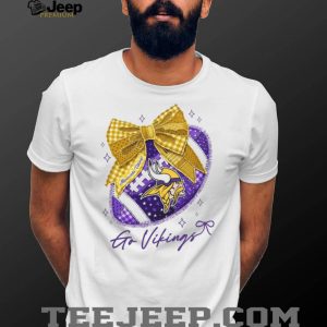 Minnesota Vikings Coquette Bow NFL T Shirt Design