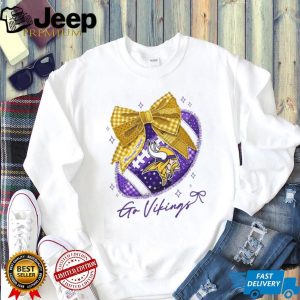 Minnesota Vikings Coquette Bow NFL T Shirt Design