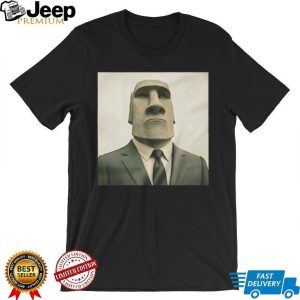 Moai Statue in a Suit Meme Easter Island T Shirt Moai Statue in a Suit Meme Easter Island T Shirt