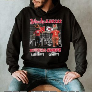 Nebraska Huskers on Saturdays Kansas City Chiefs on Sundays T Shirt Nebraska Huskers on Saturdays Kansas City Chiefs on Sundays T Shirt