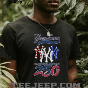 New York Yankees America's 250th Anniversary Commemorative Baseball T Shirt