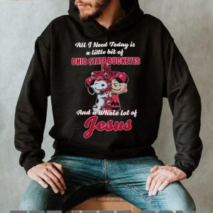 Ohio State Buckeyes And Jesus Snoopy & Charlie Brown T Shirt Ohio State Buckeyes And Jesus Snoopy & Charlie Brown T Shirt