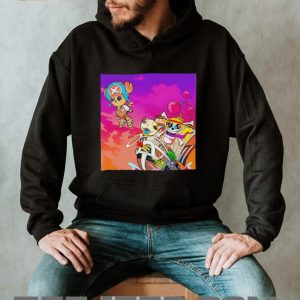 One Piece Chopper and Luffy Thousand Sunny Abstract Art T Shirt One Piece Chopper and Luffy Thousand Sunny Abstract Art T Shirt