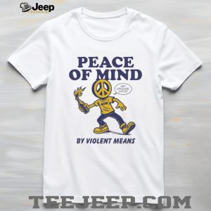 Peace Of Mind By Violent Means ACAB Peace Sign Character T Shirt Peace Of Mind By Violent Means ACAB Peace Sign Character T Shirt